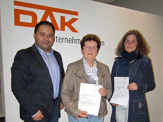 Geldspritze für einen guten Zweck (Foto: DAK) Geldspritze für einen guten Zweck (Foto: DAK)