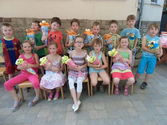 13 Vorschulkinder sagen Auf Wiedersehen (Foto: Kindervilla Bad Frankenhausen)