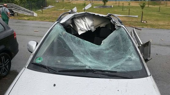 Erste Schadensmeldungen (Foto: Privat)