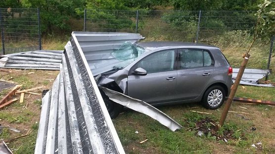 Erste Schadensmeldungen (Foto: Privat)