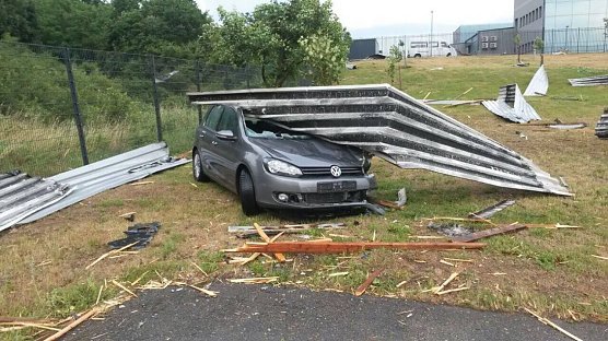 Erste Schadensmeldungen (Foto: Privat)