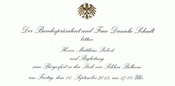 Einladung nach Berlin (Foto: privat)