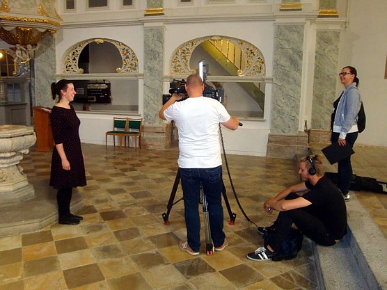 Die Unterkirche als Drehort (Foto: Peter Zimmer)