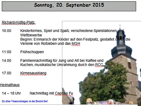 Kirmes (Foto: Stadt Ro&szlig;leben)