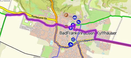 Routenf&uuml;hrung durch Bad Frankenhausen-Warum so? (Foto: Karl-Heinz Herrmann)