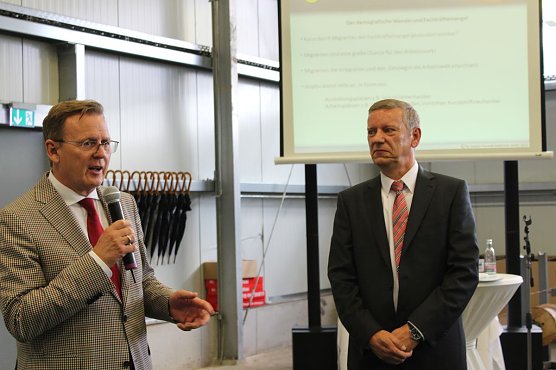 Ramelow im Kyffh&auml;userkreis (2) (Foto: Karl-Heinz Herrmann)