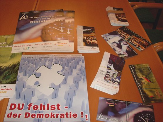 Beweg Dich, geh wählen! (Foto: Karl-Heinz Herrmann) Beweg Dich, geh wählen! (Foto: Karl-Heinz Herrmann)