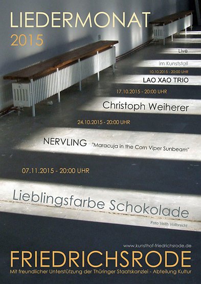 Liedermonat geht weiter (Foto: Kunsthof Friedrichsrode) Liedermonat geht weiter (Foto: Kunsthof Friedrichsrode)