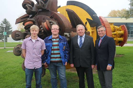 v.l. Michael Ehrhardt, Dominik Steinecke, Heino Kupfer und Krasten Frob&ouml;se (Foto: Angelo Glashagel)