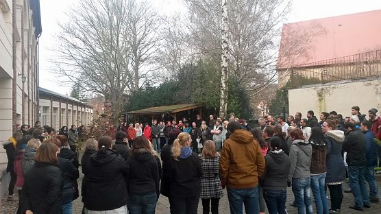 Gedenkminute auch in Bad Frankenhausen (Foto: Privat) Gedenkminute auch in Bad Frankenhausen (Foto: Privat)