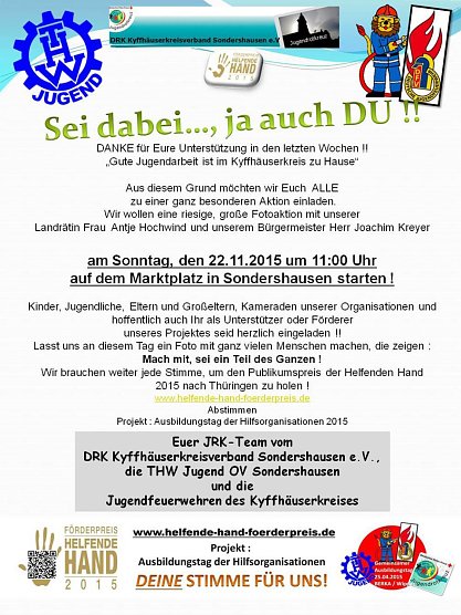 Nochmals Fotoaktion (Foto: Jrk Kyffhäuserkreis) Nochmals Fotoaktion (Foto: Jrk Kyffhäuserkreis)