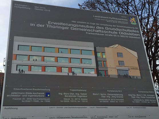 Richtfest an Schule in Oldisleben (Foto: Privat) Richtfest an Schule in Oldisleben (Foto: Privat)