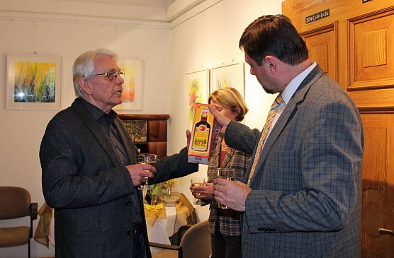 Seine zweite Ausstellung in Sondershausen (Foto: Karl-Heinz Herrmann)