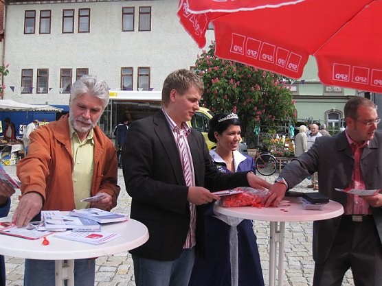 Wahlstand der SPD Bad Frankenhausen (Foto: SPD Bad Frankenhausen)