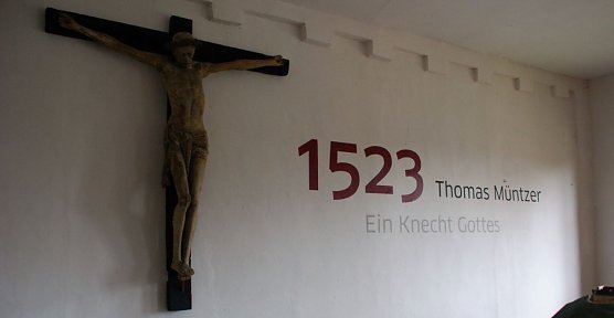 Blick in die neugestaltete M&uuml;ntzer-Ausstellung auf Burg & Schloss Allstedt. (Foto: Jochen Miche)