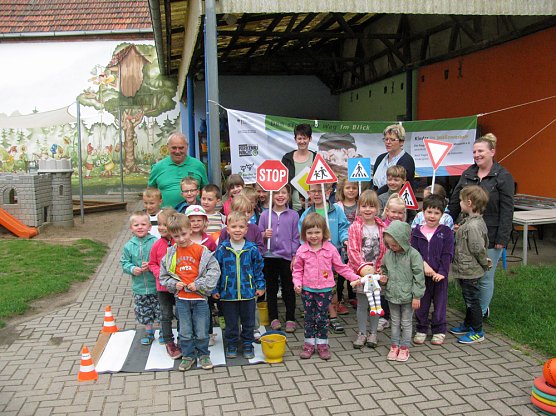 Verkehrssicherheitstag der Kita Zwergenland  Kalbsrieth (Foto: Bernd M&uuml;ller)