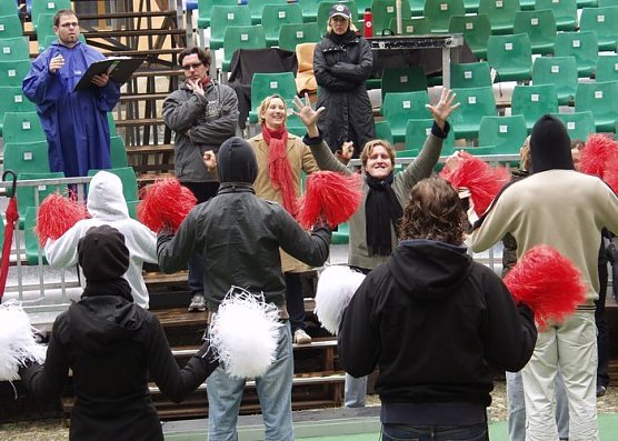 Mieses Wetter - gute Stimmung (Foto: K&uuml;hn)