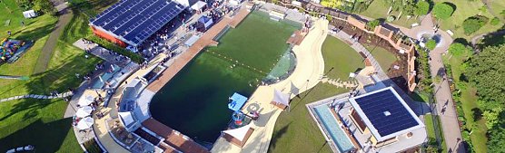 Im Therapiebecken geht Badebetrieb weiter (Foto: Stadtmarketing Bad Frankenhausen)