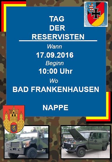 Tag der Reservisten in Frankenhausen (Foto: Privat) Tag der Reservisten in Frankenhausen (Foto: Privat)