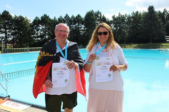 Wieder gut geschwommen in Gro&szlig;furra (Foto: Karl-Heinz Herrmann)