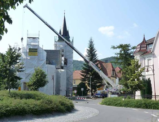 Bauarbeiten Elisabethkirche (Foto: Karl-Heinz Herrmann)