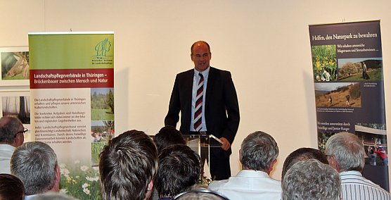 Th&uuml;ringens Umweltministerin Anja Siegesmund hat heute die sechste von elf Natura 2000-Stationen S&uuml;dharz/Kyffh&auml;user feierlich eingeweiht.  (Foto: Karl-Heinz Herrmann)