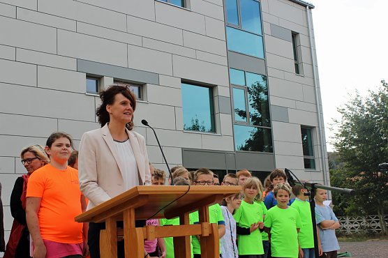 Erweiterungsbau &uuml;bergeben (Foto: Karl-Heinz Herrmann)