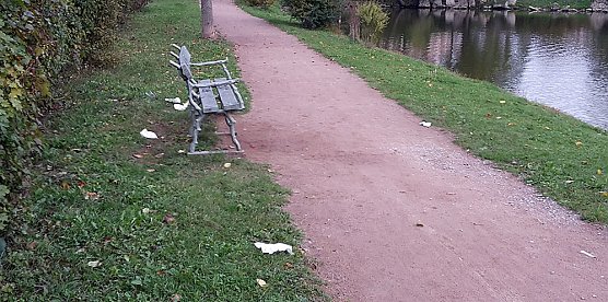 M&uuml;llabladeplatz Schlosspark? (Foto: Karl-Heinz Herrmann)