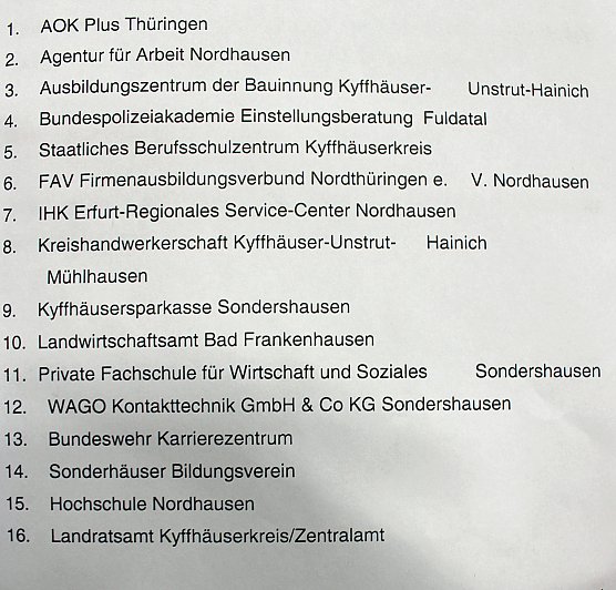 "Daueraussteller" geehrt (Foto: Landratsamt Kyffhäuserkreis) "Daueraussteller" geehrt (Foto: Landratsamt Kyffhäuserkreis)
