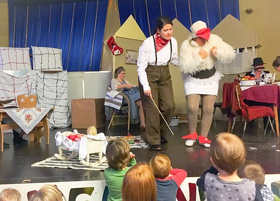 "Weihnachtsgans Auguste" zu Besuch (Foto: Privat)