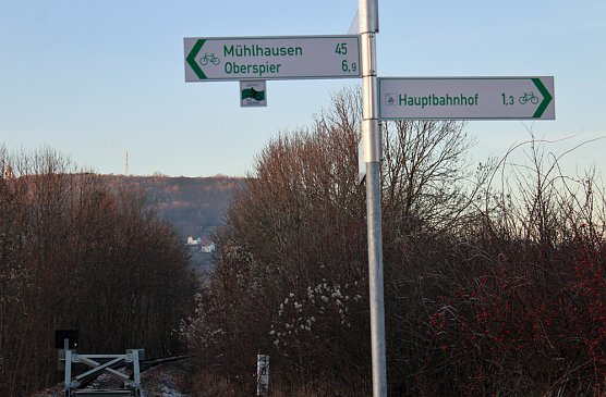 Radweg auf altem Gleis? (Foto: Karl-Heinz Herrmann)