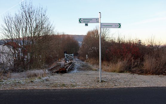 Radweg auf altem Gleis? (Foto: Karl-Heinz Herrmann)