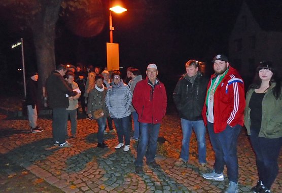 1. Geschichtliche Nachtf&uuml;hrung durch Etzleben (Foto: Peter Ke&szlig;ler)