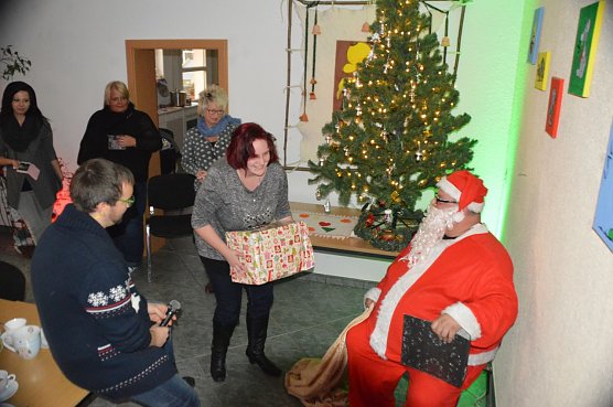 Weihnachtsmann kam schon nach Ebeleben (Foto: Radio Artern)