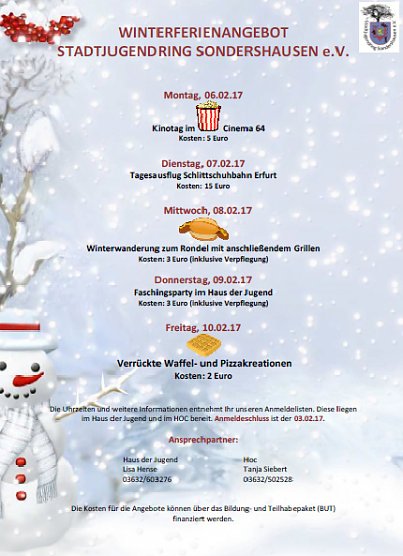 Was tun in den Winterferien? (Foto: Stadtjugendring)