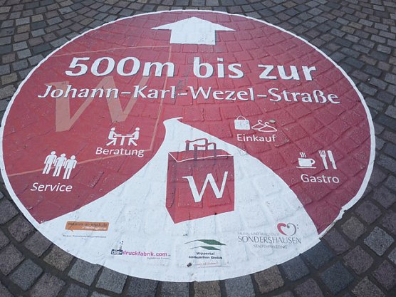 Marketing f&uuml;r die Wezel-Stra&szlig;e (Foto: Karl-Heinz Herrmann)