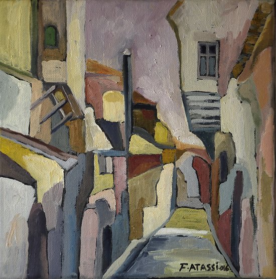 Ein syrischer Maler in Bad Frankenhausen  (Foto: Bildrechte: Fakher Atassi; Fotorechte: Fred B&ouml;hme )