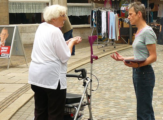 Frauenwahltour Sondershausen (Foto: Die Linke)