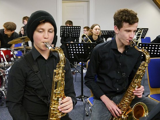 Landesjugendbigband im Workshop (Foto: J&uuml;rgen Kieper)