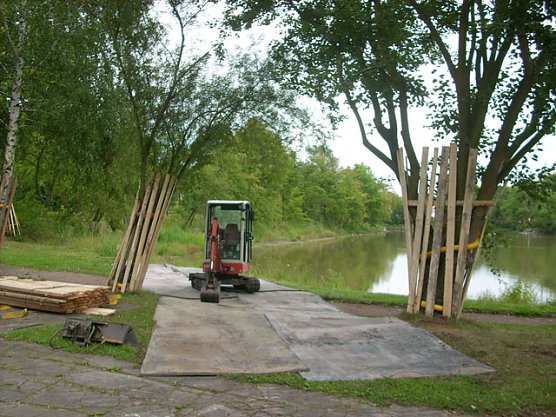 Baubeginn Parksee Sondershausen (Foto: Karl-Heinz Herrmann)