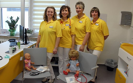 Bei der Kinder&auml;rztin gewesen (Foto: Karl-Heinz Herrmann)