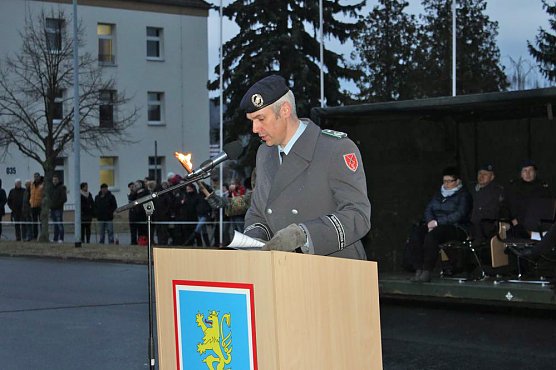 Wieder Lehrgangsteilnehmer vereidigt (Foto: Karl-Heinz Herrmann)
