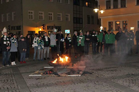 Nubbel den Flammen &uuml;bergeben (Foto: Karl-Heinz Herrmann)
