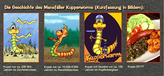 Geschichte des Kupperworms (Foto: Mansfelder Bergwersbahn)