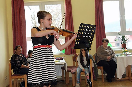 Eine Blume zum Frauentag (Foto: Karl-Heinz Herrmann)