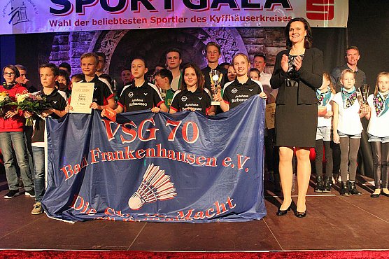 Beliebteste Nachwuchssportler des Kyffhäuserkreises (Foto: Karl-Heinz Herrmann) Beliebteste Nachwuchssportler des Kyffhäuserkreises (Foto: Karl-Heinz Herrmann)