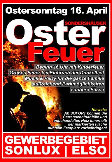 Osterfeuer und Kinderbasar (Foto: Privat) Osterfeuer und Kinderbasar (Foto: Privat)