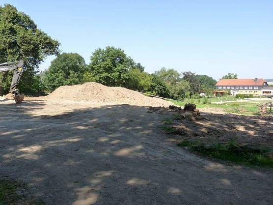 Schuttkegel im Schlosspark (Foto: Karl-Heinz Herrmann) Schuttkegel im Schlosspark (Foto: Karl-Heinz Herrmann)