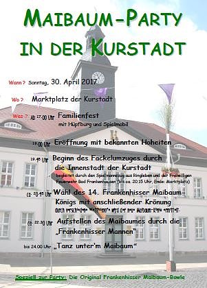 Maibaum-Party wirft Schatten voraus... (Foto: Stadt Bad Frankenhausen) Maibaum-Party wirft Schatten voraus... (Foto: Stadt Bad Frankenhausen)