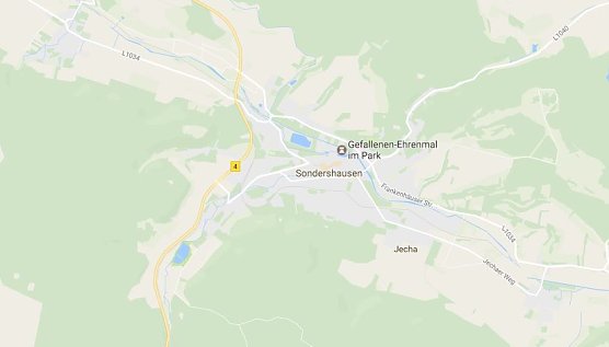 Die versteckte Goldene Kutsche von Sondershausen? (Foto: Google Maps) Die versteckte Goldene Kutsche von Sondershausen? (Foto: Google Maps)